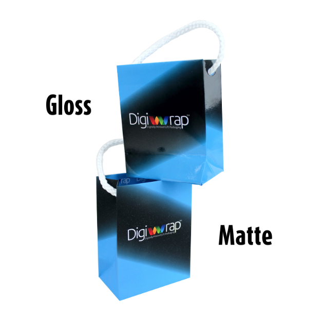 Mini Gift Bags Custom Printed Design. Matte or Glossy finish DigiWrap
