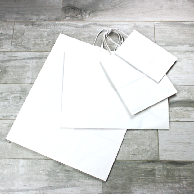 Picture of Kraft Paper Bags - White