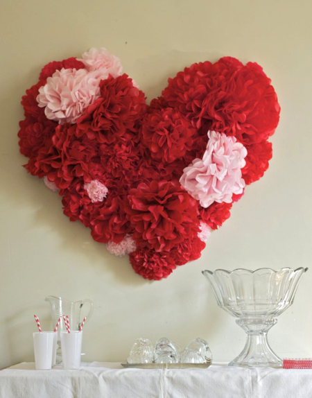 6 DIY Valentines Decorations Made with Tissue Paper!