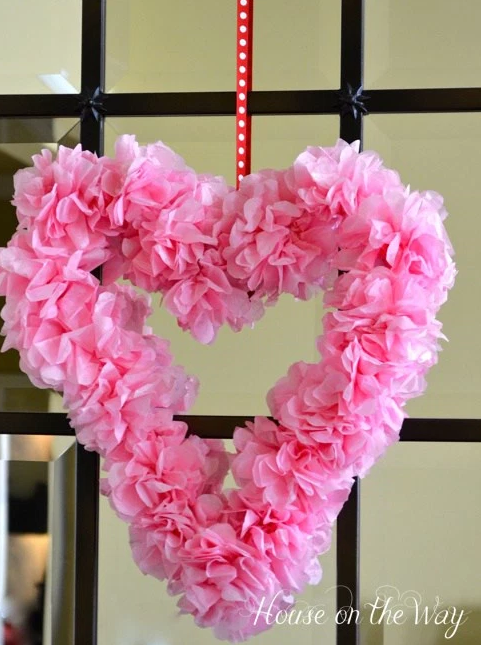 6 DIY Valentines Decorations Made with Tissue Paper!